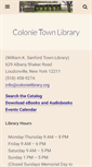 Mobile Screenshot of colonielibrary.org